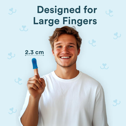 Jasper Dog Toothbrush, 360° Finger Toothbrush for Dogs & Cats, Blue | 12x More Bristles, Teeth Cleaning Kit for Small & Large Pets, Toothpaste Not Included, Fights Bad Breath, Extra Soft Silicone