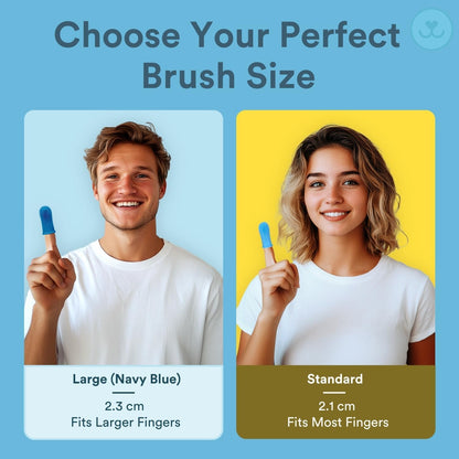 Jasper Dog Toothbrush, 360° Finger Toothbrush for Dogs & Cats, Blue | 12x More Bristles, Teeth Cleaning Kit for Small & Large Pets, Toothpaste Not Included, Fights Bad Breath, Extra Soft Silicone