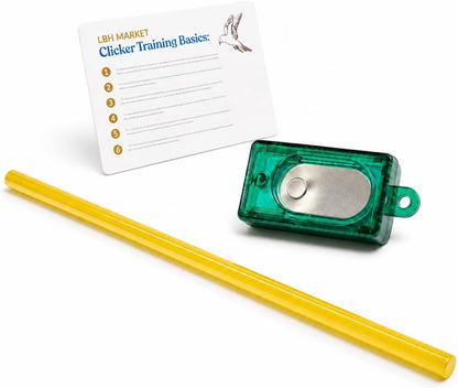 Bird Clicker Training Kit Box Clicker & Target Stick, Red