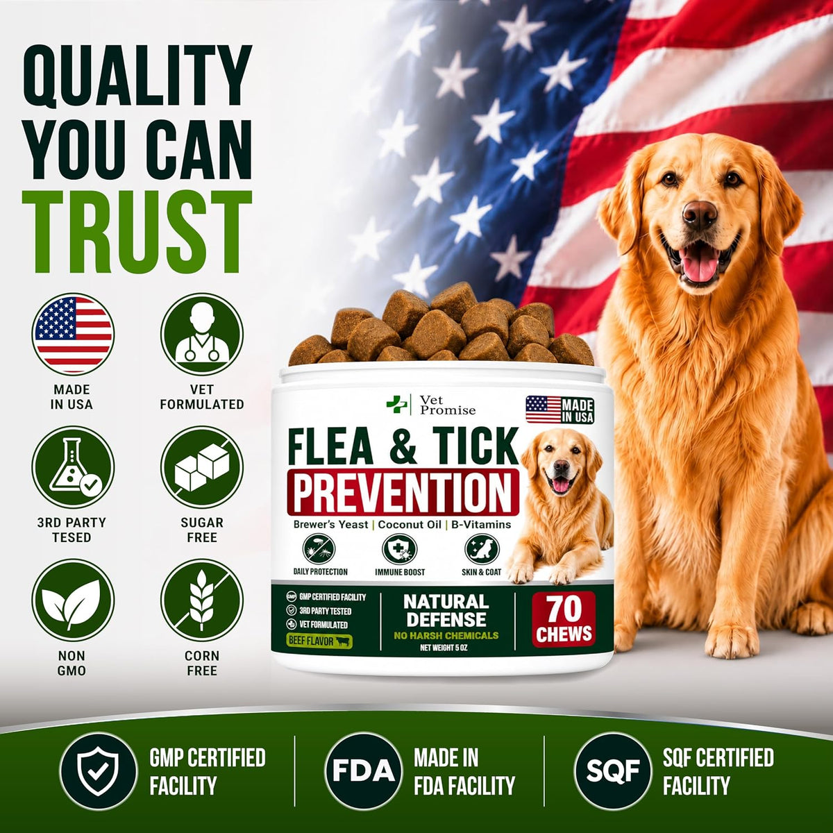 Glucosamine for Dogs - Hip and Joint Supplement for Dogs, Chondroitin & MSM