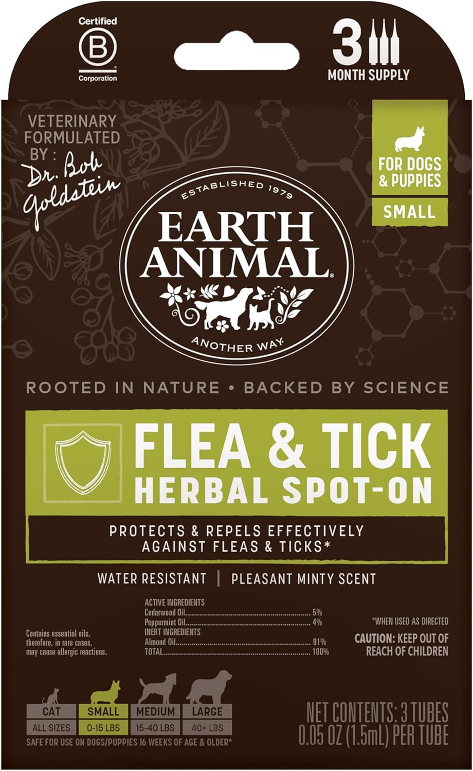 Apothecary Flea & Tick - Herbal Spot-On Small Dogs & Puppies