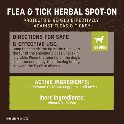 Apothecary Flea & Tick - Herbal Spot-On Small Dogs & Puppies