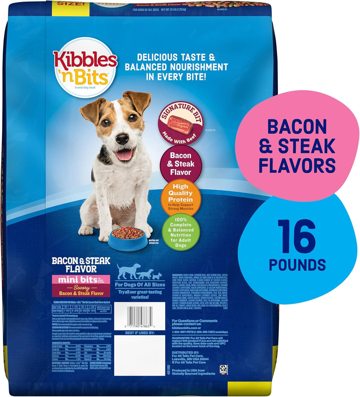 Mini Bits Small Breed Dry Dog Food, 3.5 lb. Bag