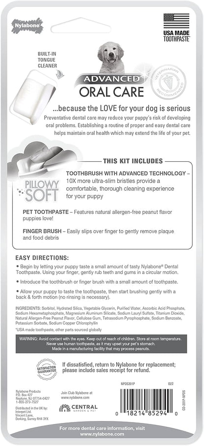 Advanced Oral Care Natural Dog Dental Kit Peanut Flavor 2.5 oz.