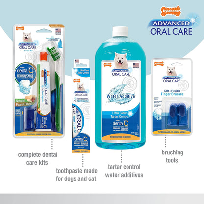Advanced Oral Care Natural Dog Dental Kit Peanut Flavor 2.5 oz.