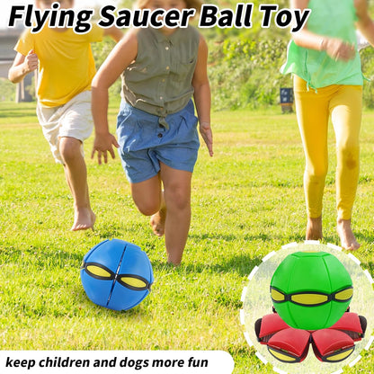 2PCS Dog Flying Disc Toy, Pet Toy Flying Saucer Ball with 3 Light for Dogs, Dog Toy Outdoor Toy Doggy Disc Ball, Outdoor Games
