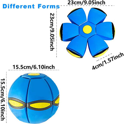 2PCS Dog Flying Disc Toy, Pet Toy Flying Saucer Ball with 3 Light for Dogs, Dog Toy Outdoor Toy Doggy Disc Ball, Outdoor Games
