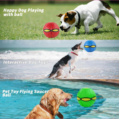 2PCS Dog Flying Disc Toy, Pet Toy Flying Saucer Ball with 3 Light for Dogs, Dog Toy Outdoor Toy Doggy Disc Ball, Outdoor Games