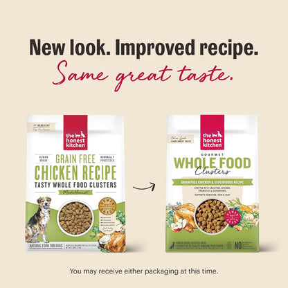 Grain Free Beef & Superfoods Whole Food Clusters, Human Grade Dry Dog Food, Vet-Crafted Nutritional Support for Skin, Coat, Digestion & Overall Wellness, 5 lb Bag