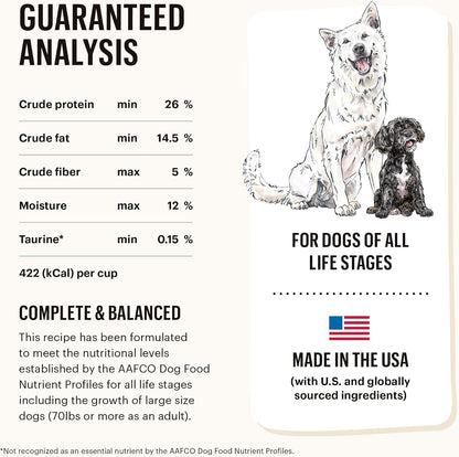 Grain Free Beef & Superfoods Whole Food Clusters, Human Grade Dry Dog Food, Vet-Crafted Nutritional Support for Skin, Coat, Digestion & Overall Wellness, 5 lb Bag