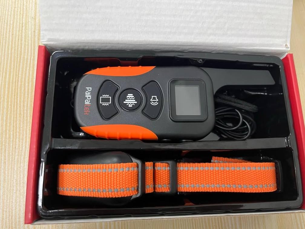 Dog Vibration Collar with Controller No Shock, 3300ft Waterproof Training Dog Collar Beep and Vibrate Only, Security Lock & Rechargeable Vibrating Collar for Dogs 5-120 lbs - No Prongs