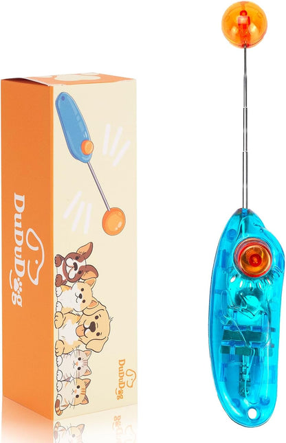 Dog Training Clicker for Training with Retractable Target Stick and Bright Ball, Clear Plastic Handle, Adjustable Length Trainer for Dogs, Puppies, Cats and Pets