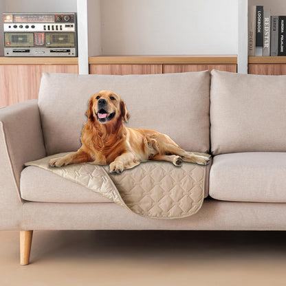 100% Double-Sided Waterproof Dog Bed Cover Pet Blanket Sofa Couch Furniture Protector for Puppy Large Dog Cat, Reversible (68x82 Inch (Pack of 1), Dark Grey/Light Grey) - Colors A