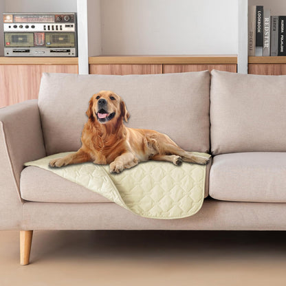 100% Double-Sided Waterproof Dog Bed Cover Pet Blanket Sofa Couch Furniture Protector for Puppy Large Dog Cat, Reversible (68x82 Inch (Pack of 1), Dark Grey/Light Grey) - Colors A