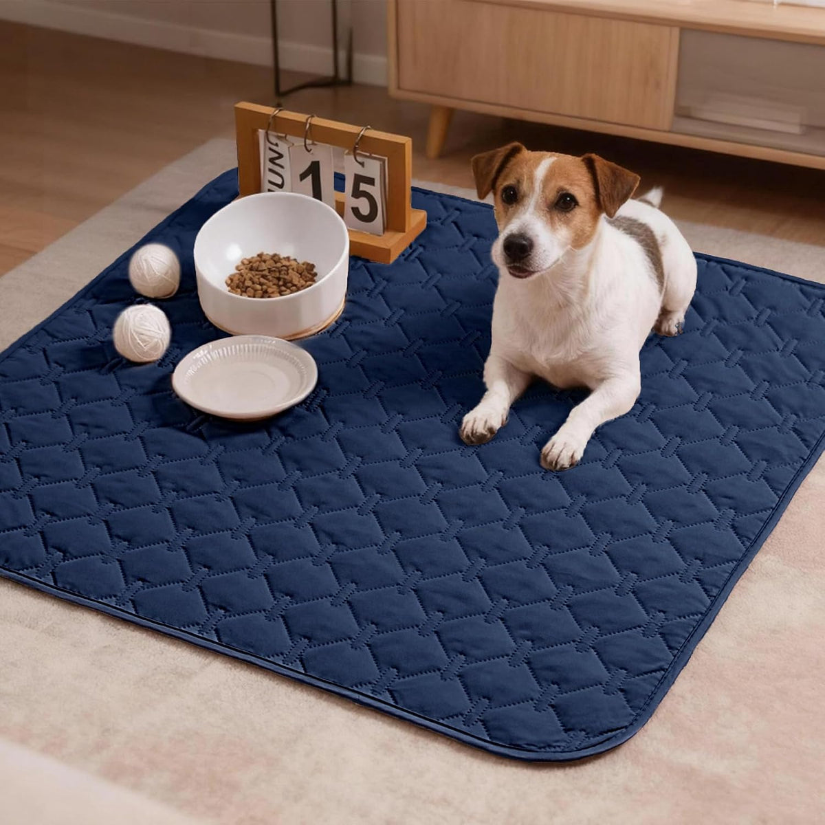 100% Double-Sided Waterproof Dog Bed Cover Pet Blanket Sofa Couch Furniture Protector for Puppy Large Dog Cat, Reversible (68x82 Inch (Pack of 1), Dark Grey/Light Grey) - Colors A