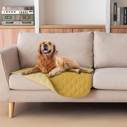 100% Double-Sided Waterproof Dog Bed Cover Pet Blanket Sofa Couch Furniture Protector for Puppy Large Dog Cat, Reversible (68x82 Inch (Pack of 1), Dark Grey/Light Grey) - Colors A