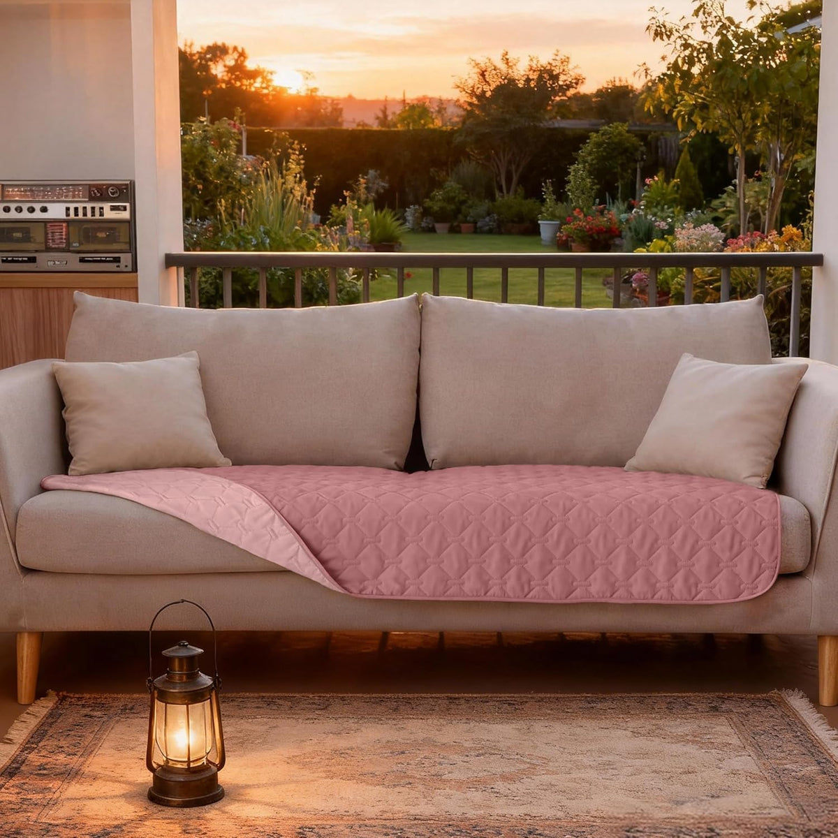 100% Double-Sided Waterproof Dog Bed Cover Pet Blanket Sofa Couch Furniture Protector for Puppy Large Dog Cat, Reversible (68x82 Inch (Pack of 1), Dark Grey/Light Grey) - Colors A