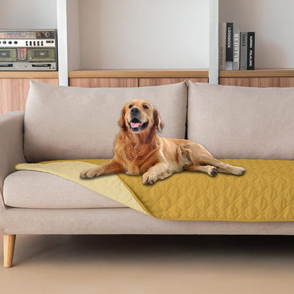100% Double-Sided Waterproof Dog Bed Cover Pet Blanket Sofa Couch Furniture Protector for Puppy Large Dog Cat, Reversible (68x82 Inch (Pack of 1), Dark Grey/Light Grey) - Colors A