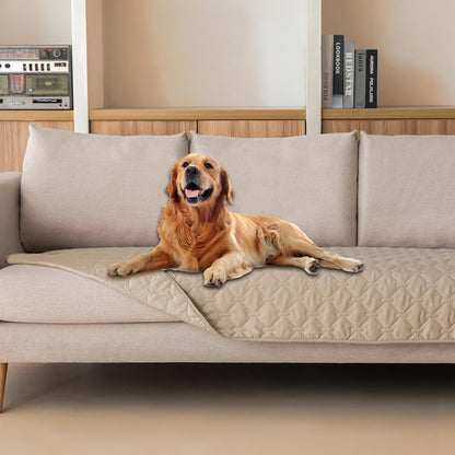 100% Double-Sided Waterproof Dog Bed Cover Pet Blanket Sofa Couch Furniture Protector for Puppy Large Dog Cat, Reversible (68x82 Inch (Pack of 1), Dark Grey/Light Grey) - Colors A