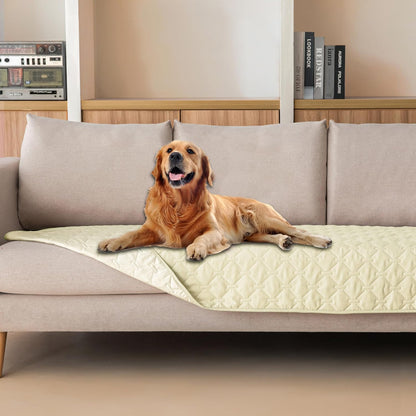 100% Double-Sided Waterproof Dog Bed Cover Pet Blanket Sofa Couch Furniture Protector for Puppy Large Dog Cat, Reversible (68x82 Inch (Pack of 1), Dark Grey/Light Grey) - Colors A