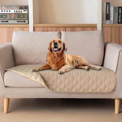 100% Double-Sided Waterproof Dog Bed Cover Pet Blanket Sofa Couch Furniture Protector for Puppy Large Dog Cat, Reversible (68x82 Inch (Pack of 1), Dark Grey/Light Grey) - Colors A