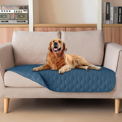 100% Double-Sided Waterproof Dog Bed Cover Pet Blanket Sofa Couch Furniture Protector for Puppy Large Dog Cat, Reversible (68x82 Inch (Pack of 1), Dark Grey/Light Grey) - Colors A