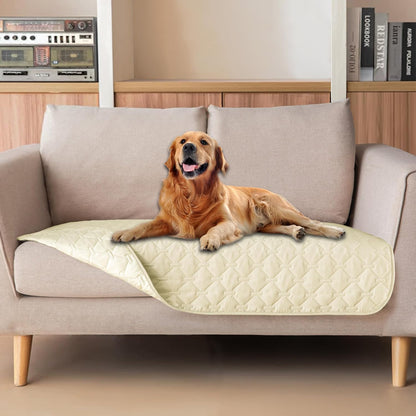 100% Double-Sided Waterproof Dog Bed Cover Pet Blanket Sofa Couch Furniture Protector for Puppy Large Dog Cat, Reversible (68x82 Inch (Pack of 1), Dark Grey/Light Grey) - Colors A