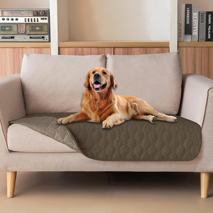 100% Double-Sided Waterproof Dog Bed Cover Pet Blanket Sofa Couch Furniture Protector for Puppy Large Dog Cat, Reversible (68x82 Inch (Pack of 1), Dark Grey/Light Grey) - Colors A