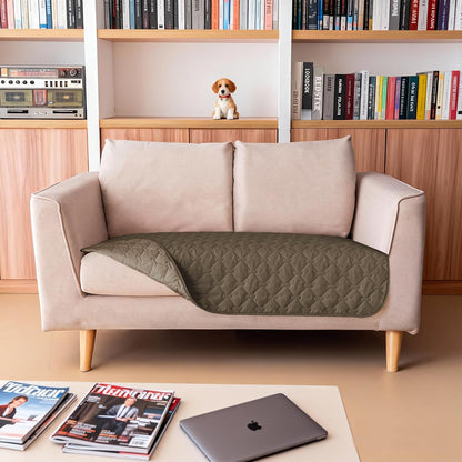 100% Double-Sided Waterproof Dog Bed Cover Pet Blanket Sofa Couch Furniture Protector for Puppy Large Dog Cat, Reversible (68x82 Inch (Pack of 1), Dark Grey/Light Grey) - Colors A
