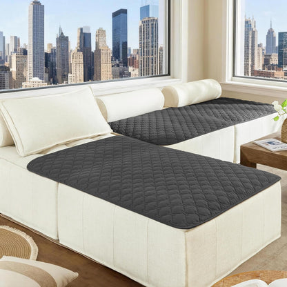 100% Double-Sided Waterproof Dog Bed Cover Pet Blanket Sofa Couch Furniture Protector for Puppy Large Dog Cat, Reversible (68x82 Inch (Pack of 1), Dark Grey/Light Grey) - Colors A