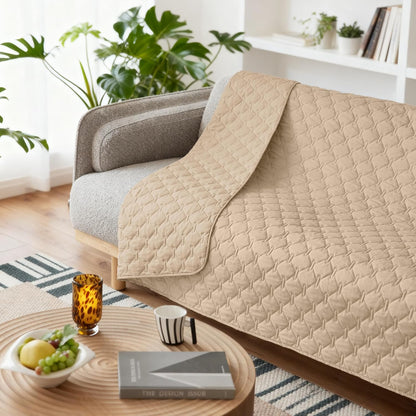 100% Double-Sided Waterproof Dog Bed Cover Pet Blanket Sofa Couch Furniture Protector for Puppy Large Dog Cat, Reversible (68x82 Inch (Pack of 1), Dark Grey/Light Grey) - Colors A