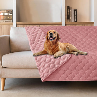 100% Double-Sided Waterproof Dog Bed Cover Pet Blanket Sofa Couch Furniture Protector for Puppy Large Dog Cat, Reversible (68x82 Inch (Pack of 1), Dark Grey/Light Grey) - Colors A