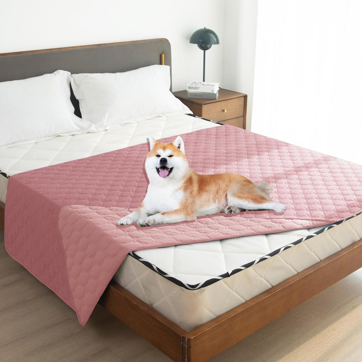100% Double-Sided Waterproof Dog Bed Cover Pet Blanket Sofa Couch Furniture Protector for Puppy Large Dog Cat, Reversible (68x82 Inch (Pack of 1), Dark Grey/Light Grey) - Colors A