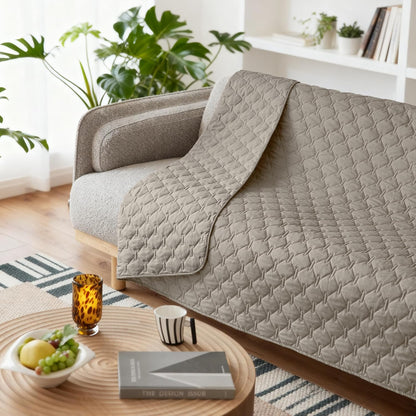 100% Double-Sided Waterproof Dog Bed Cover Pet Blanket Sofa Couch Furniture Protector for Puppy Large Dog Cat, Reversible (68x82 Inch (Pack of 1), Dark Grey/Light Grey) - Colors A