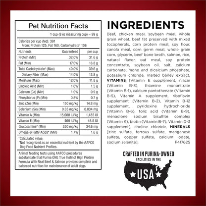 True Instinct Dry Dog Food, Real Beef & Salmon, 15 lb Bag