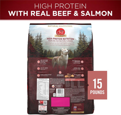 True Instinct Dry Dog Food, Real Beef & Salmon, 15 lb Bag