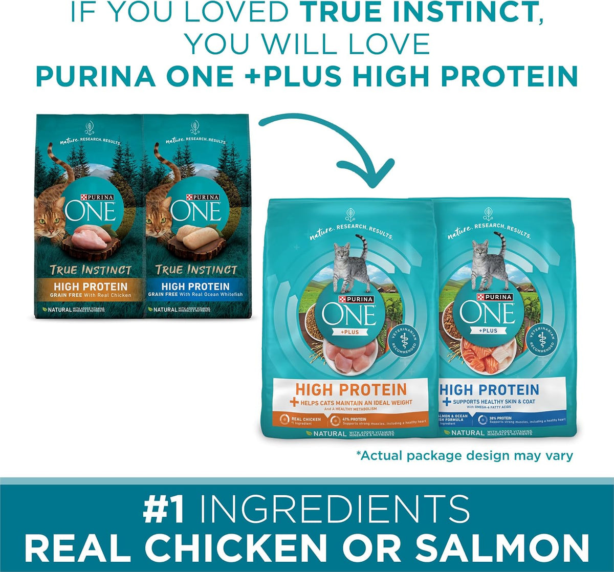 True Instinct Dry Dog Food, Real Beef & Salmon, 15 lb Bag