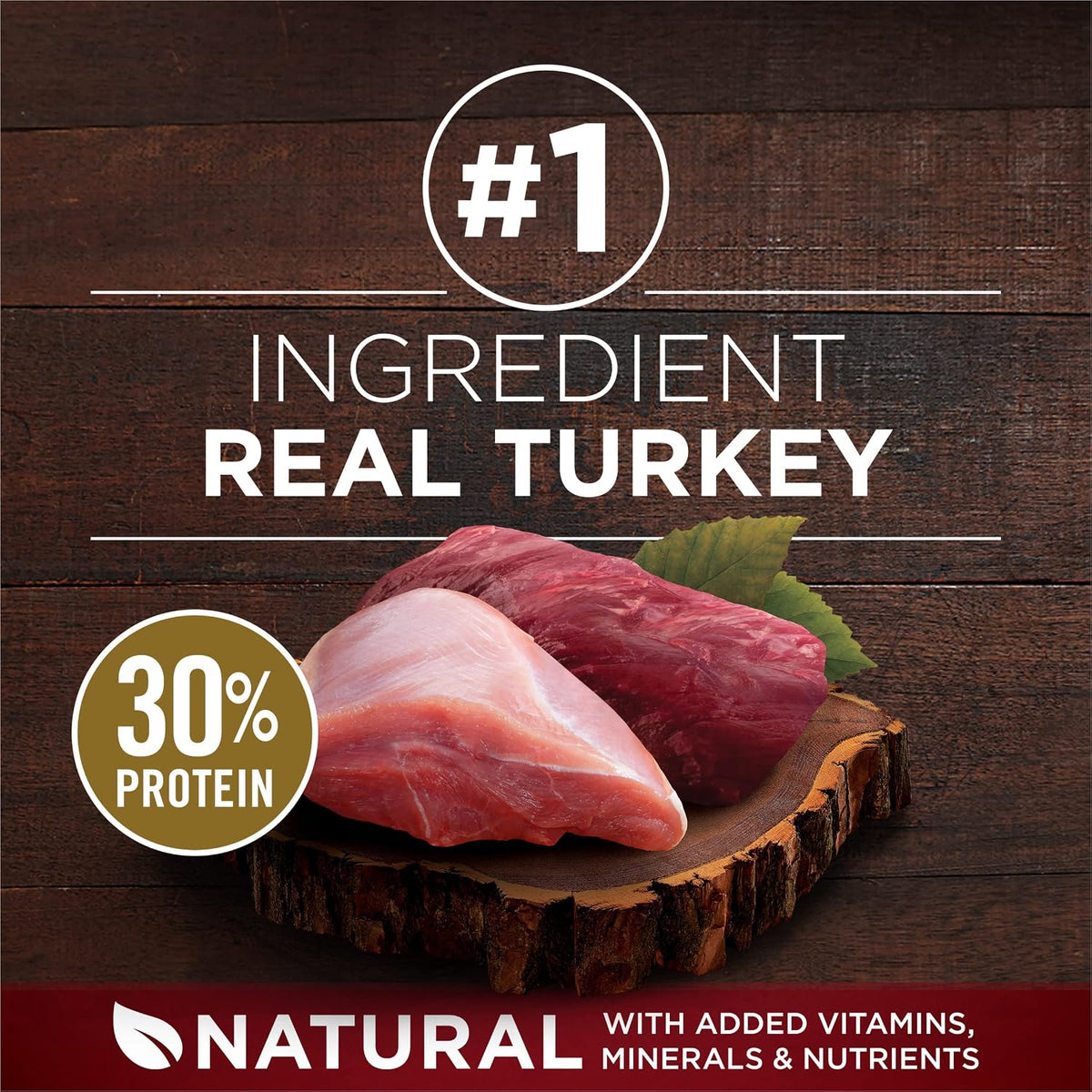 True Instinct Dry Dog Food, Real Beef & Salmon, 15 lb Bag