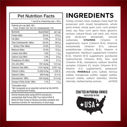True Instinct Dry Dog Food, Real Beef & Salmon, 15 lb Bag