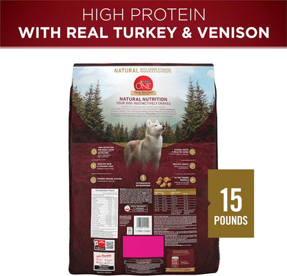 True Instinct Dry Dog Food, Real Beef & Salmon, 15 lb Bag