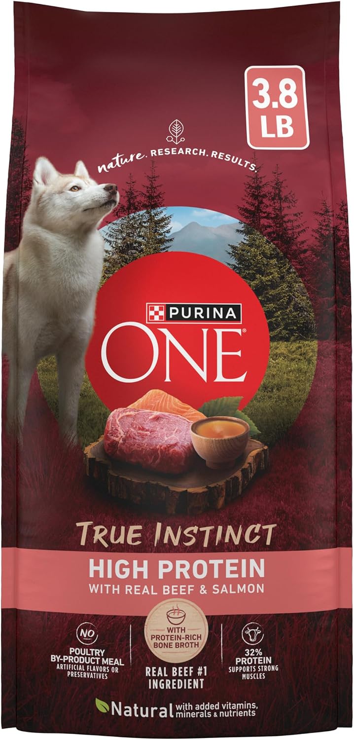 True Instinct Dry Dog Food, Real Beef & Salmon, 15 lb Bag