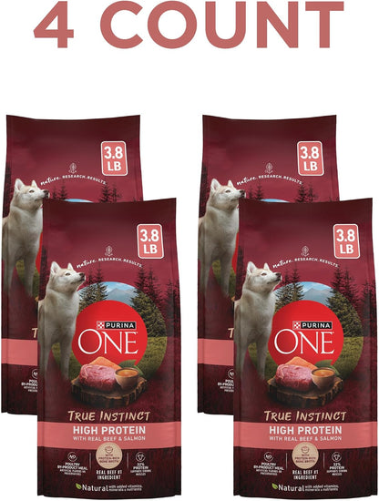 True Instinct Dry Dog Food, Real Beef & Salmon, 15 lb Bag