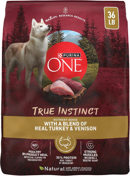 True Instinct Dry Dog Food, Real Beef & Salmon, 15 lb Bag