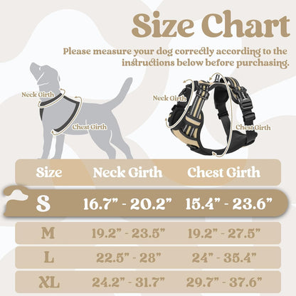 Dog Harness for Large, Updated Easy On & Off with 3 Buckles | No Pull No Choke, Walking with 2 Clips and Handle, Adjustable Soft Reflective, Blue, Large