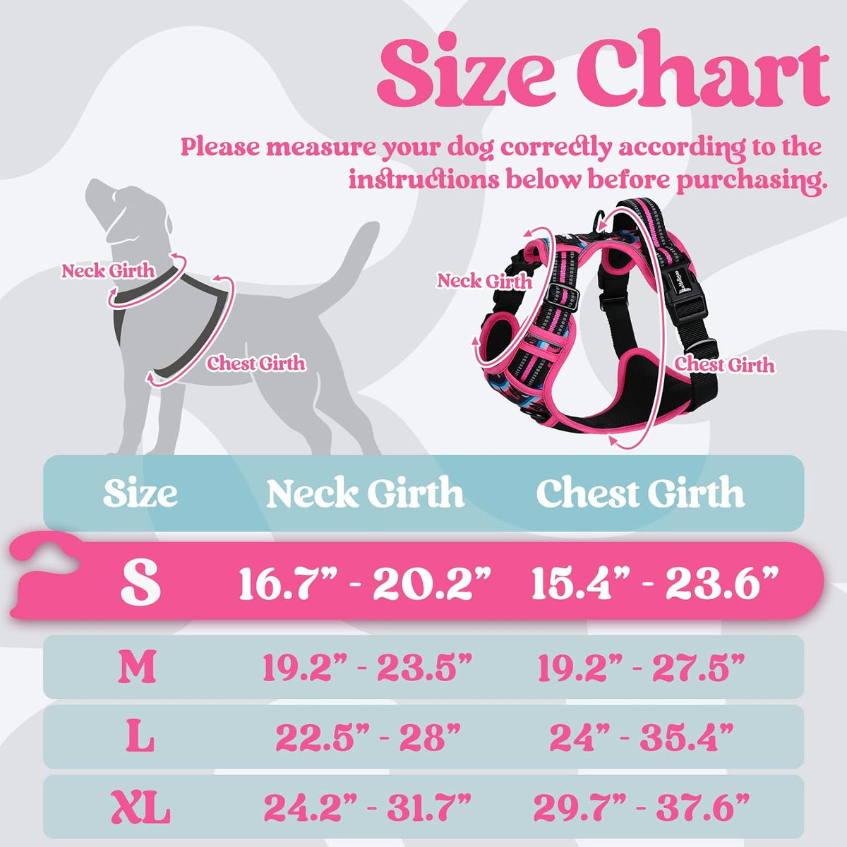 Dog Harness for Large, Updated Easy On & Off with 3 Buckles | No Pull No Choke, Walking with 2 Clips and Handle, Adjustable Soft Reflective, Blue, Large