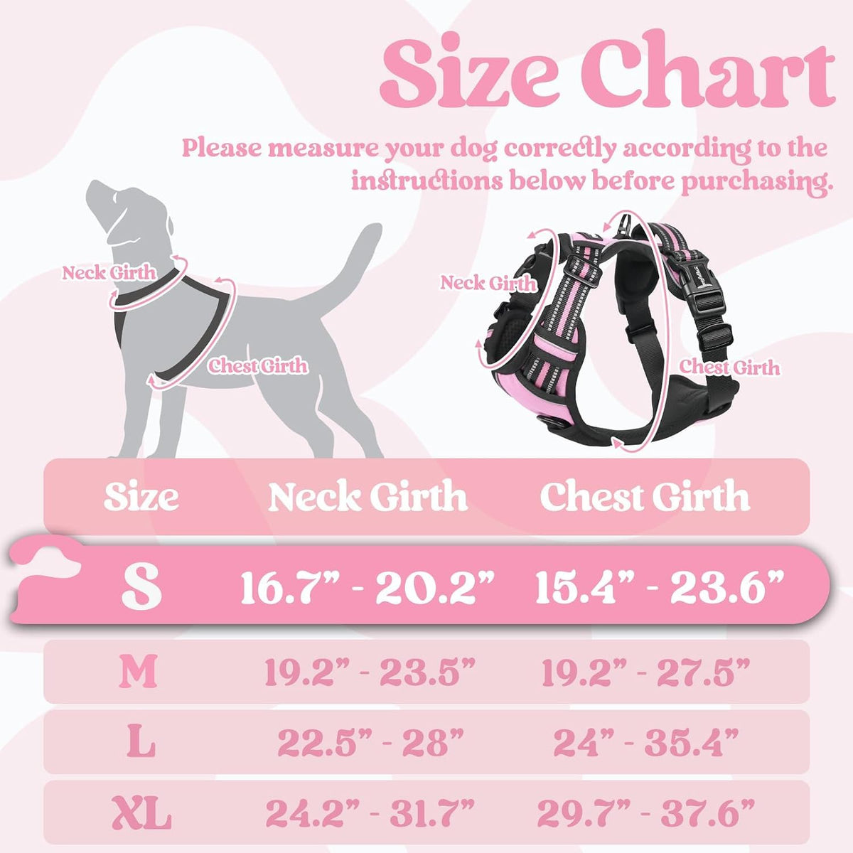 Dog Harness for Large, Updated Easy On & Off with 3 Buckles | No Pull No Choke, Walking with 2 Clips and Handle, Adjustable Soft Reflective, Blue, Large