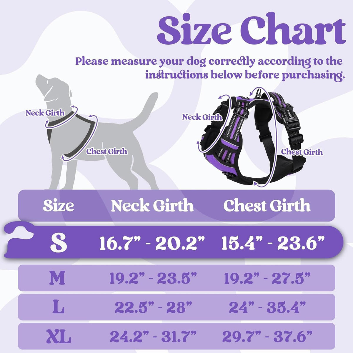 Dog Harness for Large, Updated Easy On & Off with 3 Buckles | No Pull No Choke, Walking with 2 Clips and Handle, Adjustable Soft Reflective, Blue, Large