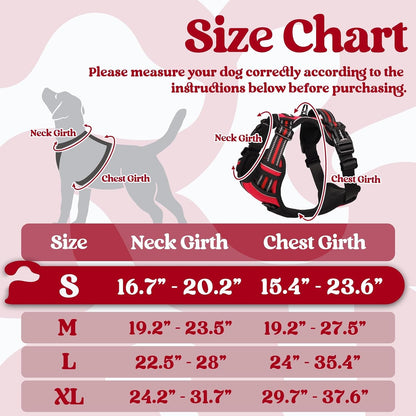 Dog Harness for Large, Updated Easy On & Off with 3 Buckles | No Pull No Choke, Walking with 2 Clips and Handle, Adjustable Soft Reflective, Blue, Large