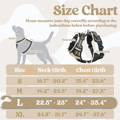 Dog Harness for Large, Updated Easy On & Off with 3 Buckles | No Pull No Choke, Walking with 2 Clips and Handle, Adjustable Soft Reflective, Blue, Large
