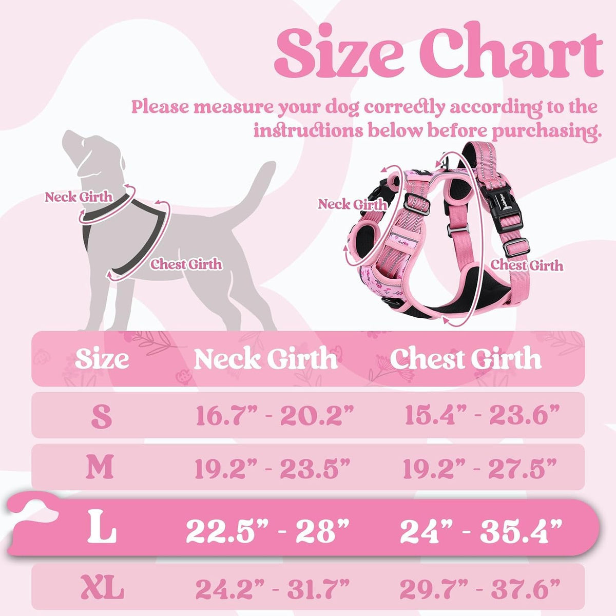 Dog Harness for Large, Updated Easy On & Off with 3 Buckles | No Pull No Choke, Walking with 2 Clips and Handle, Adjustable Soft Reflective, Blue, Large